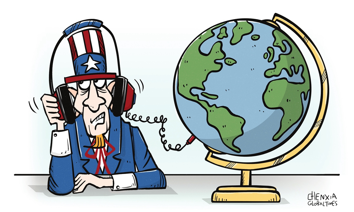 US spy  Illustration: Chen Xia/Global Times